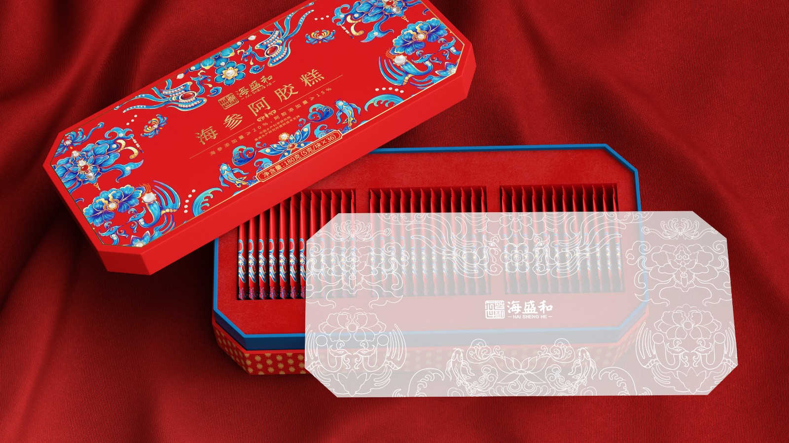 北京西林X海盛和海參阿膠糕禮盒包裝設(shè)計(jì) 北京西林X海盛和海參阿膠糕禮盒包裝設(shè)計(jì)